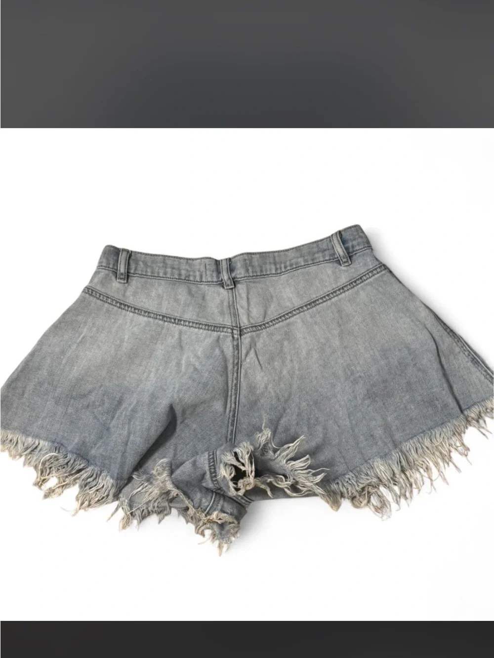 Frayed Denim Shorts